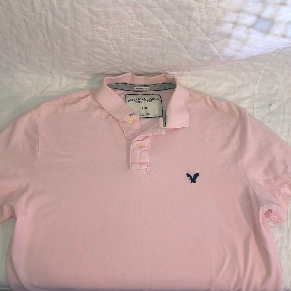 Pink Athletic Fit Polo